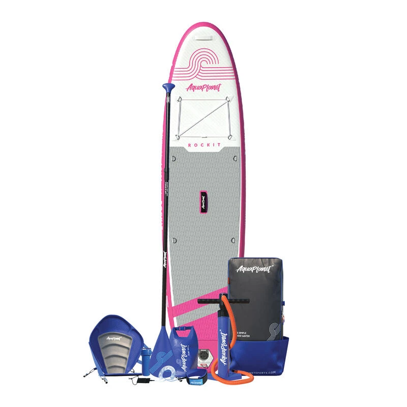 AQUAPLANET Kit De Planche à Pagaie Gonflable Pour Kayak - Rockit, Rose – Image 2