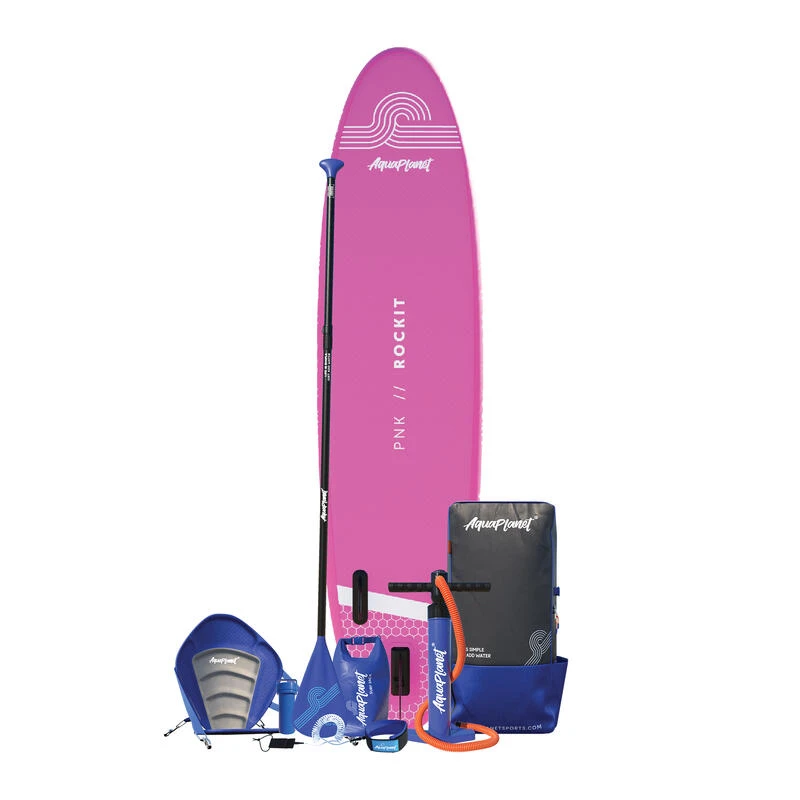 AQUAPLANET Kit De Planche à Pagaie Gonflable Pour Kayak - Rockit, Rose – Image 3