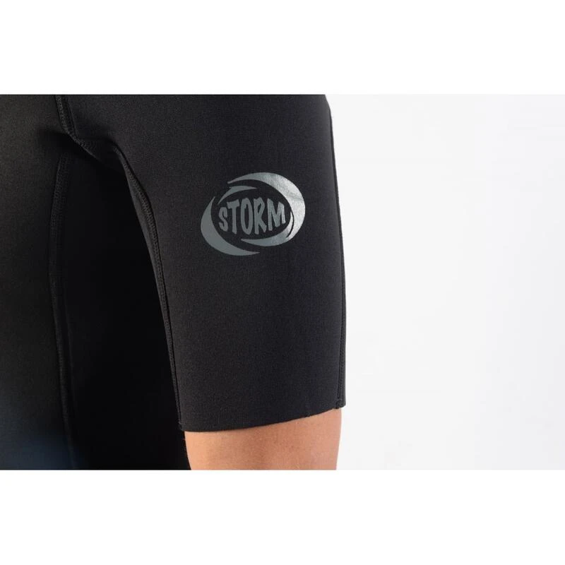 Storm Combinaison De Surf - Shorty 2mm - Back Zip - Black – Image 4