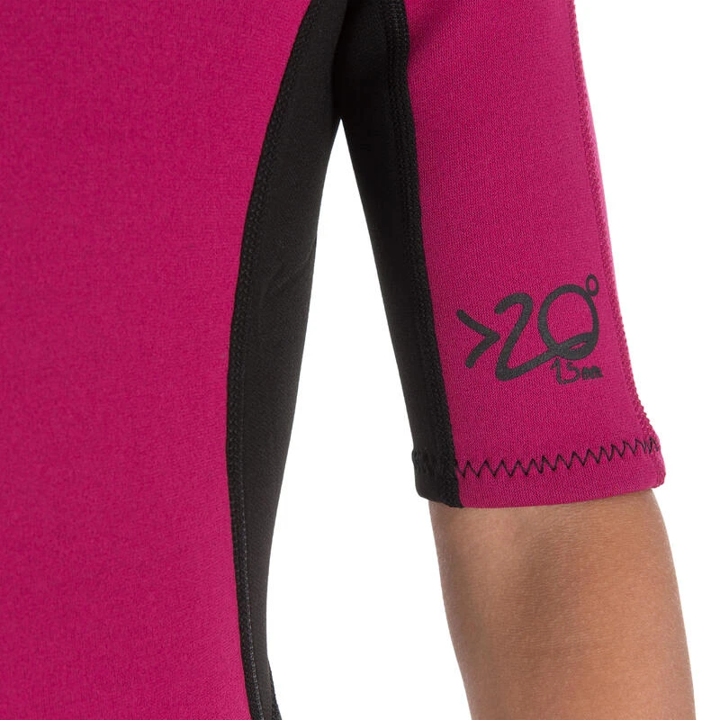 Tribord Combinaison Surf Shorty 100 Néoprène Enfant Violet – Image 8