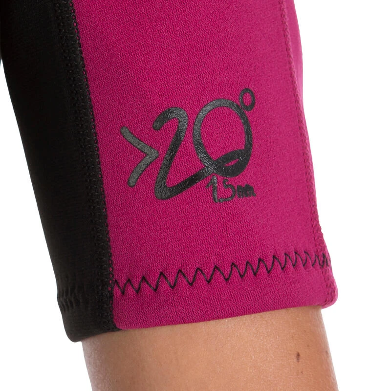 Tribord Combinaison Surf Shorty 100 Néoprène Femme Violet – Image 6