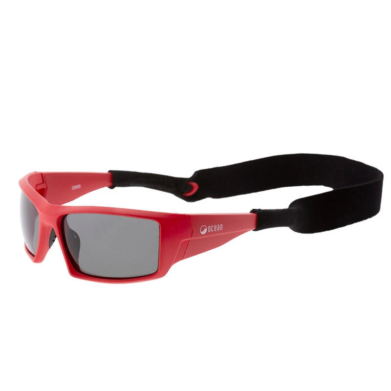 Lunette Soleil Flottantes Sport Nautiques OCEAN Aruba Rouge Et Fume – Image 3