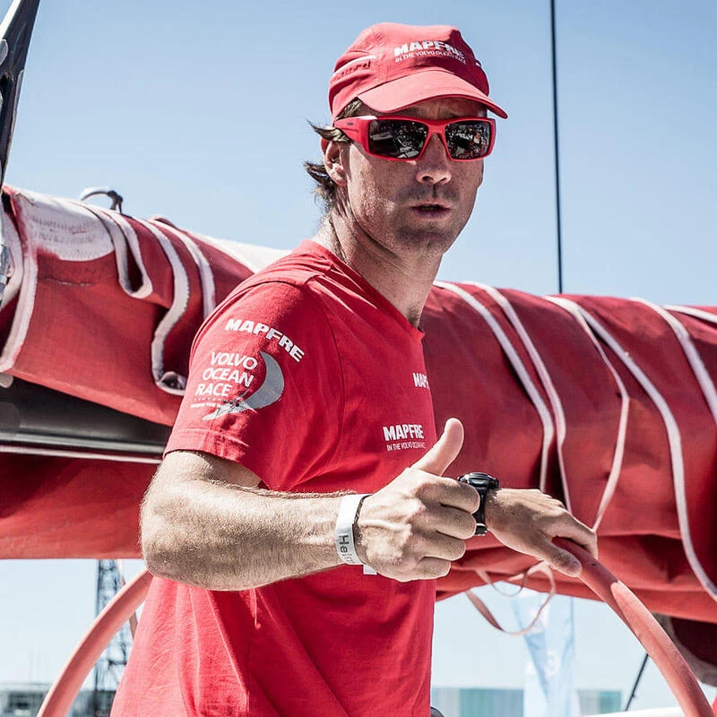 Lunette Soleil Flottantes Sport Nautiques OCEAN Aruba Rouge Et Fume – Image 5