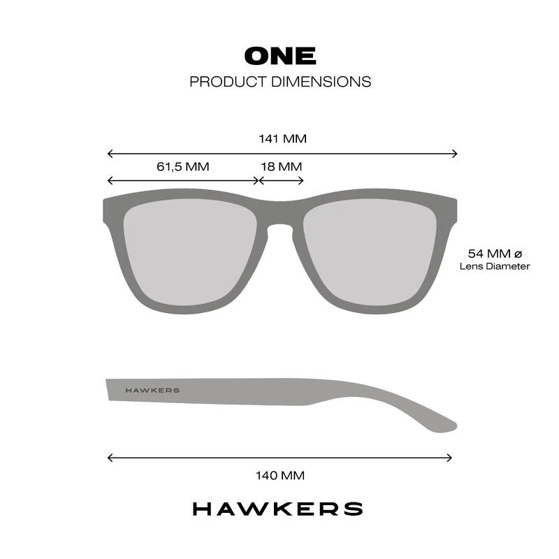 HAWKERS Lunettes De Soleil Pour Homme Et Femme POLARIZED ONE CARBON Blue Chrome – Image 6