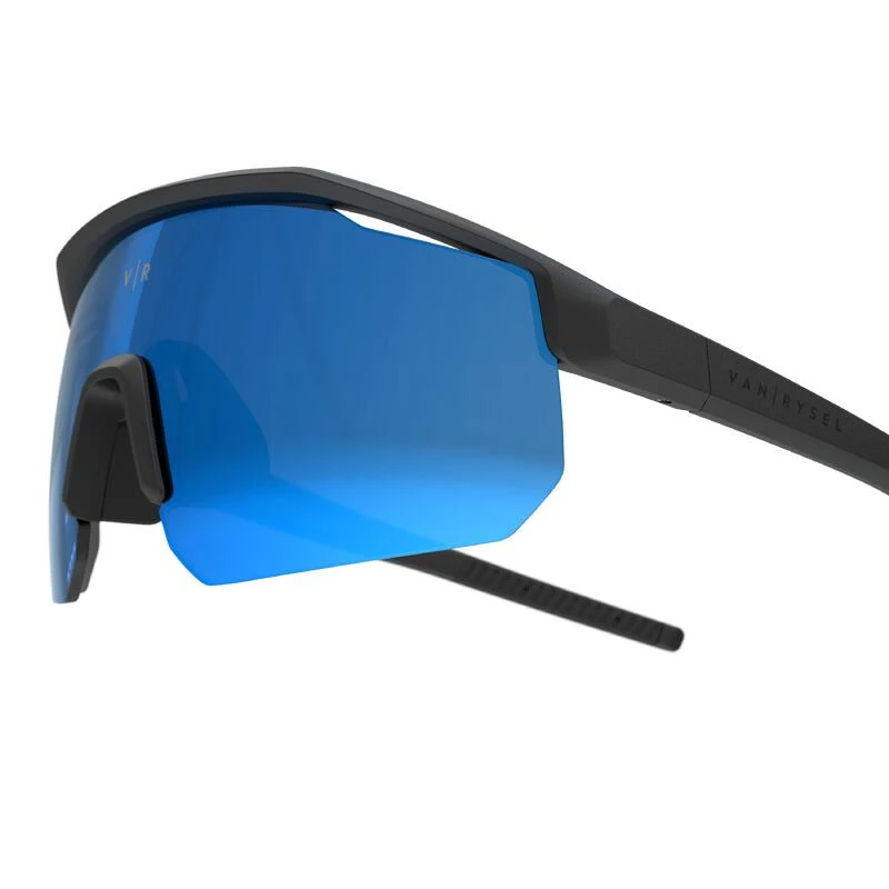 Lunettes De Vélo Adulte PERF 500 LIGHT Catégorie 3 NOIR / BLEU – Image 4