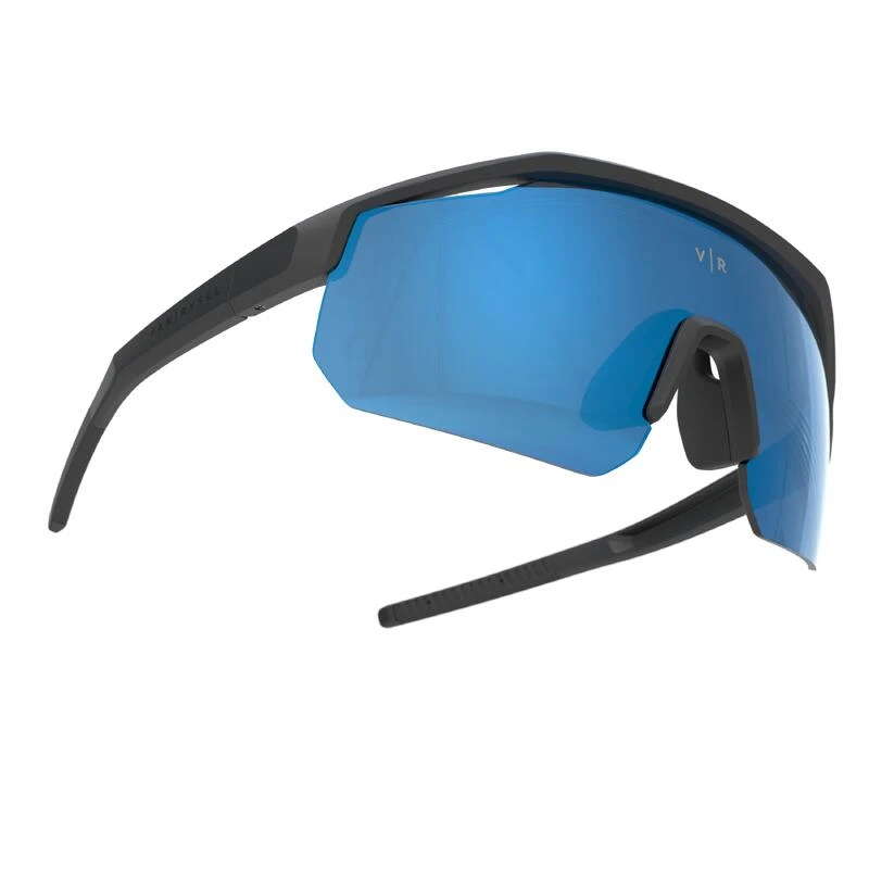 Lunettes De Vélo Adulte PERF 500 LIGHT Catégorie 3 NOIR / BLEU – Image 5