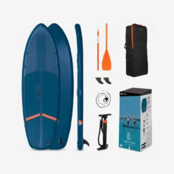 PACK (PLANCHE, POMPE ET PAGAIE) STAND UP PADDLE GONFLABLE DE RANDONNEE DEBUTANT