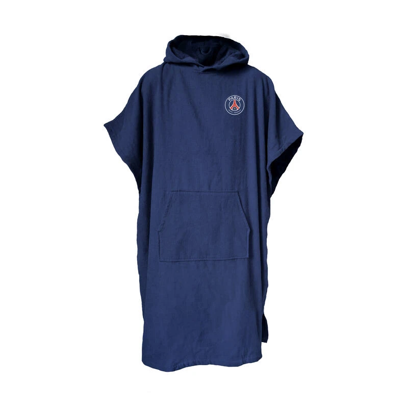 Poncho De Bain Adulte 100% Coton Football Paris - Logo