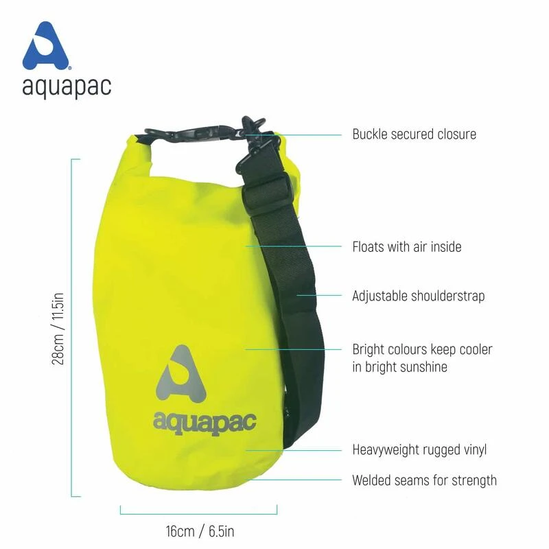 Aquapac Sac étanche 7L Heavyweight Avec Bandoulière Bleu – Image 3