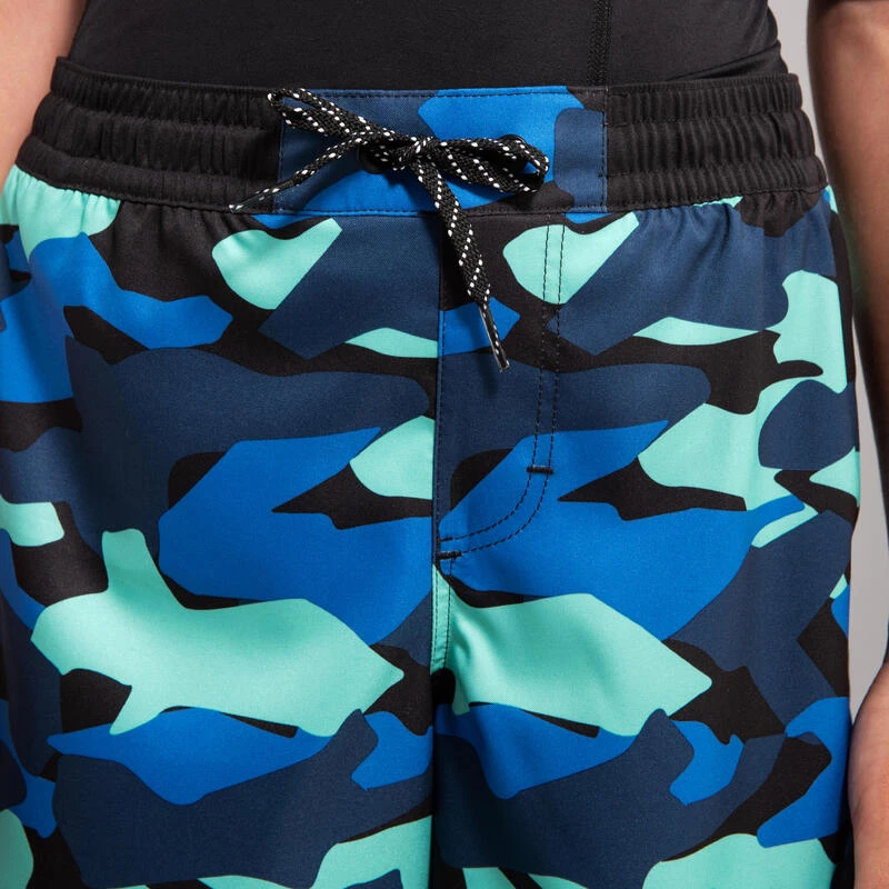 SHORT DE BAIN 500 BLEU CAMO – Image 3