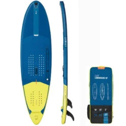 STAND UP PADDLE GONFLABLE LONGBOARD DE SURF 500 10' 140L BLEU