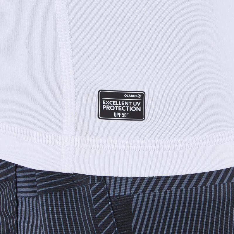 Tee Shirt Anti UV Surf Top 100 Manches Longues Homme Blanc – Image 5